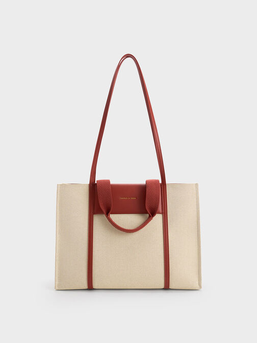 Shalia Canvas Tote Bag, Multi, hi-res