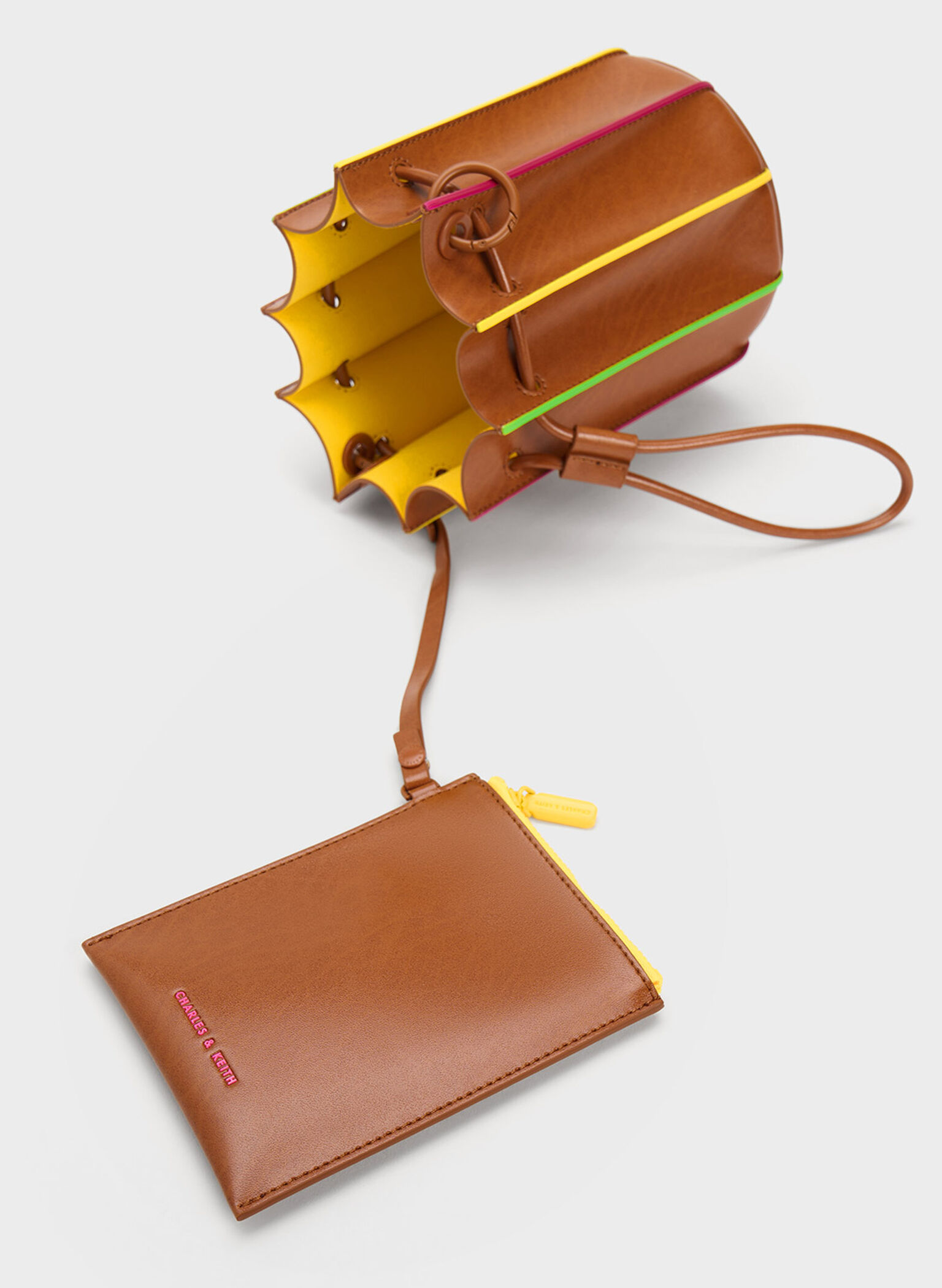 Clove Top Handle Bucket Bag, Tan, hi-res