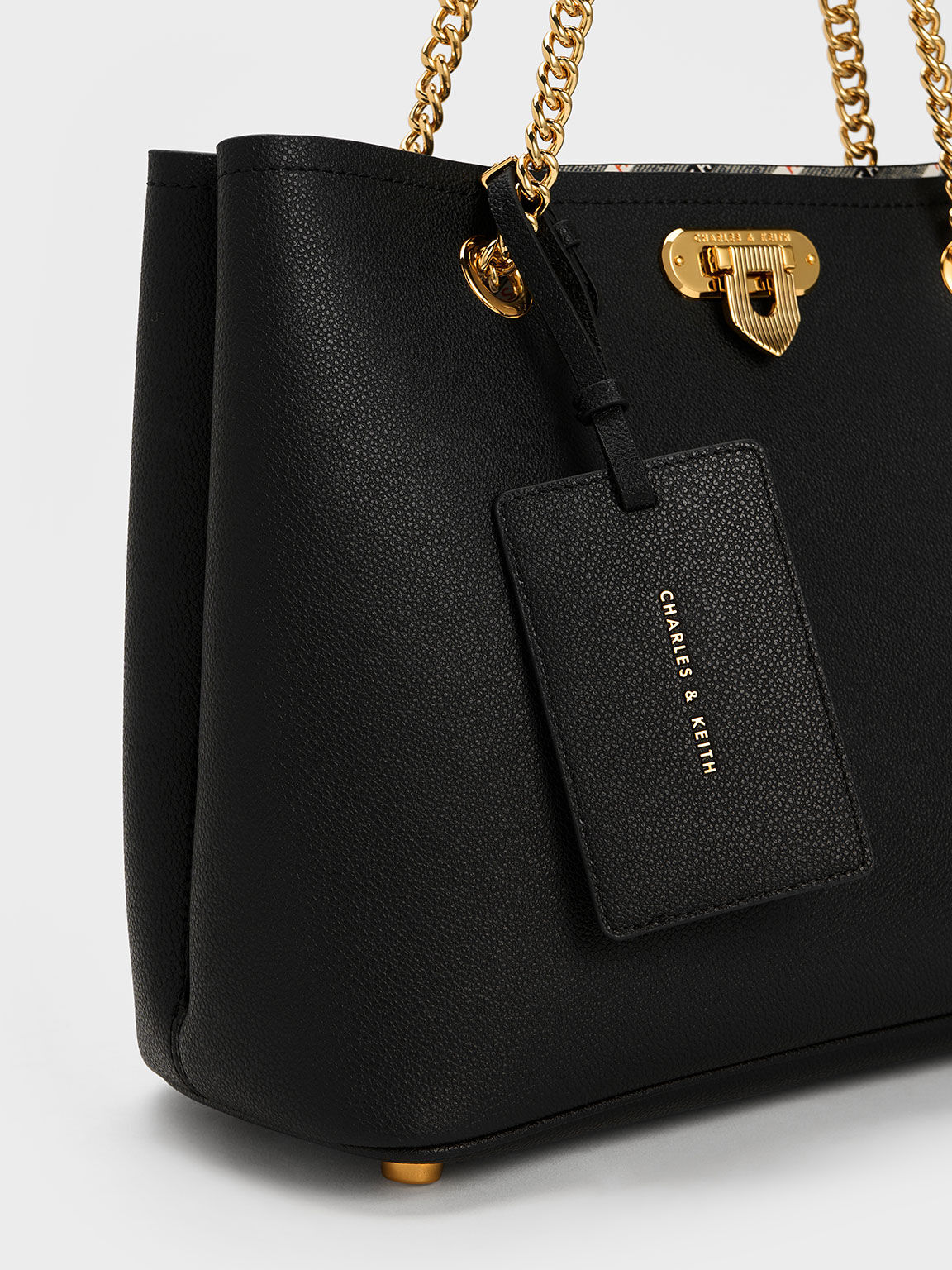 Charles and keith black bag top