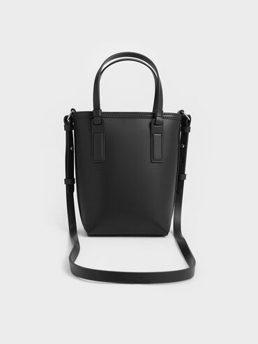 Noelle Elongated Tote, Noir, hi-res