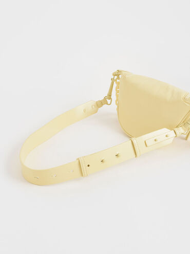 Philomena Glow-In-The-Dark Saddle Bag, Butter, hi-res