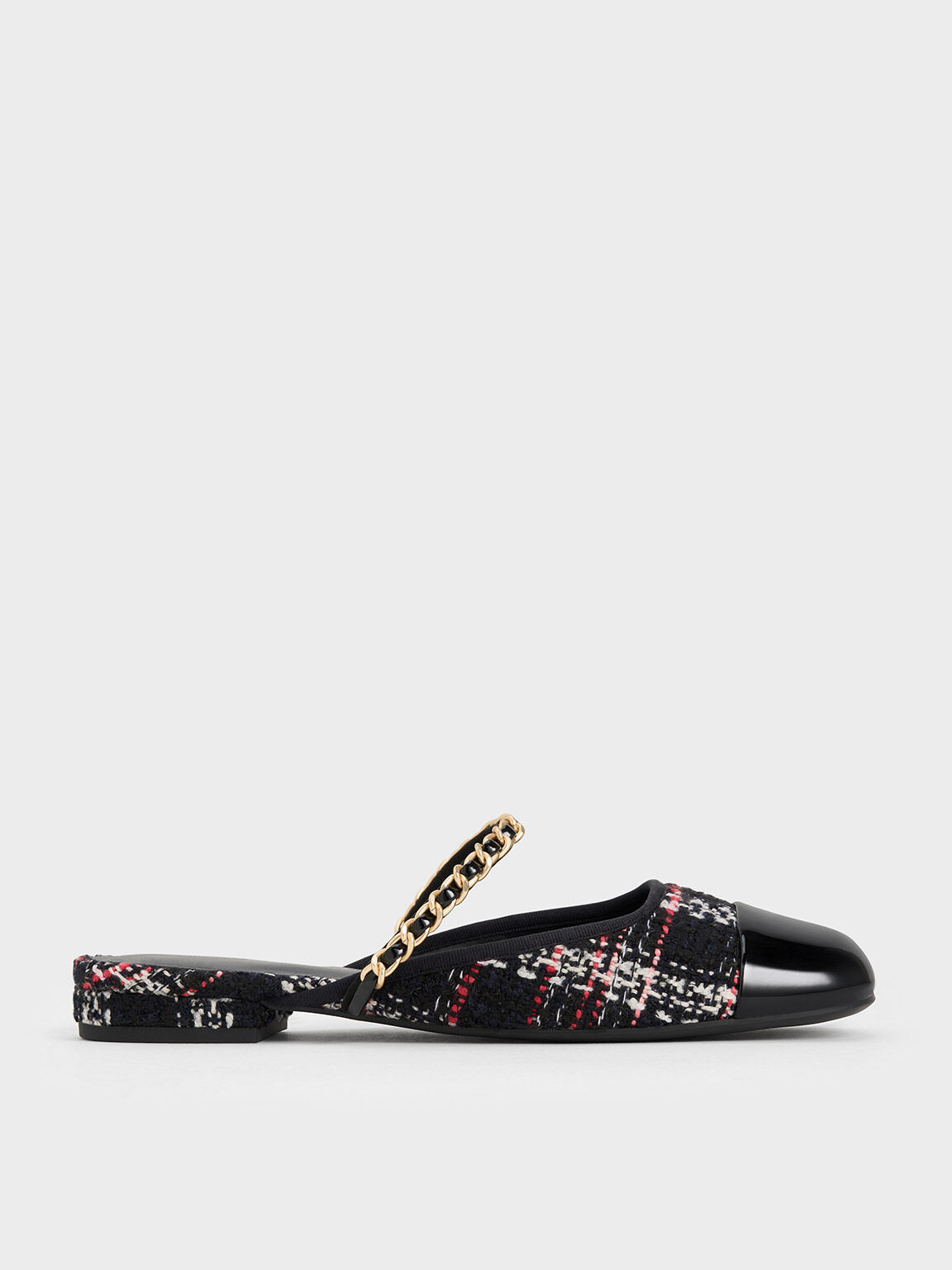 White multi shop strap mules