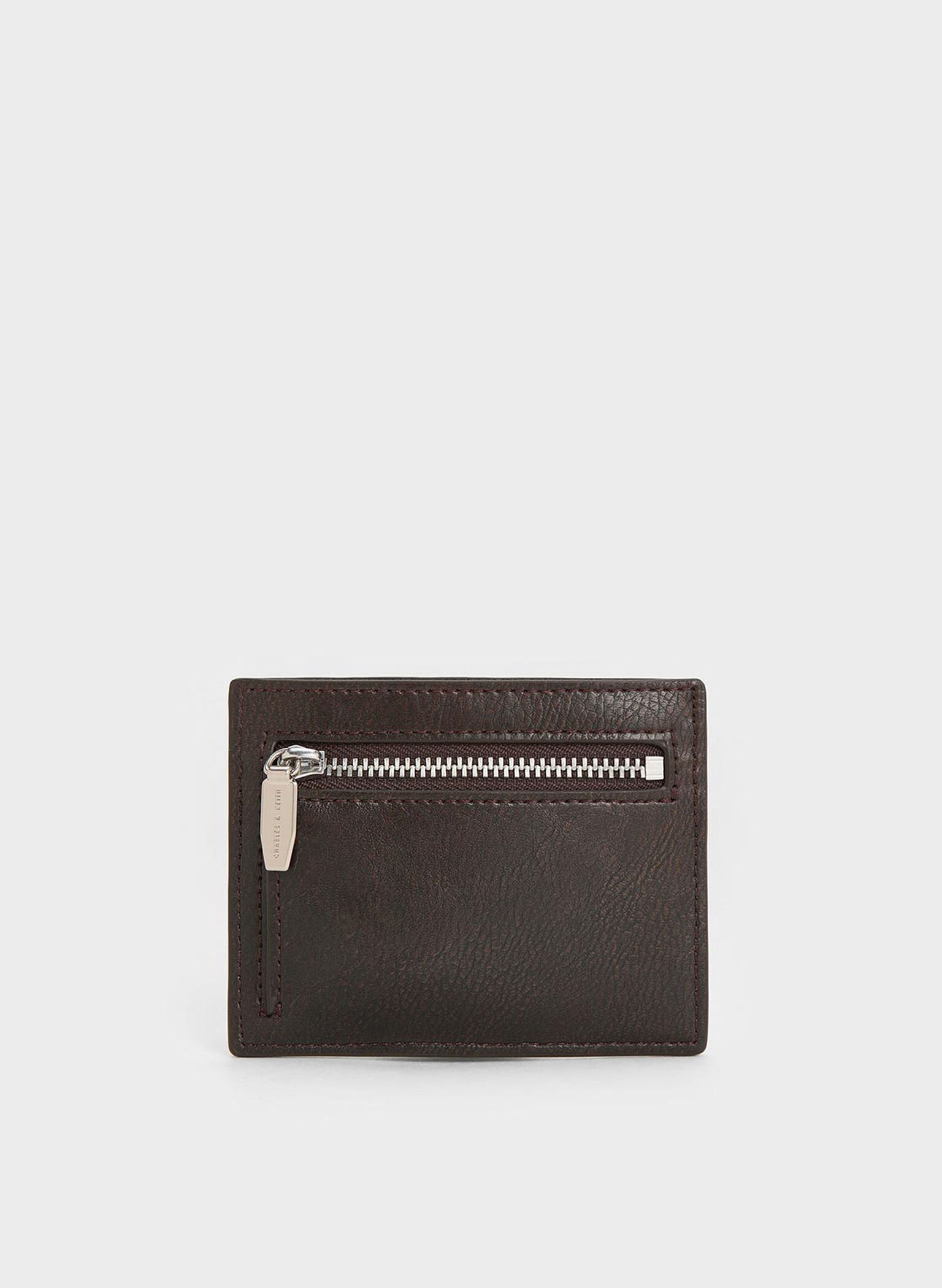Carli Multi-Slot Card Holder, Dark Brown, hi-res