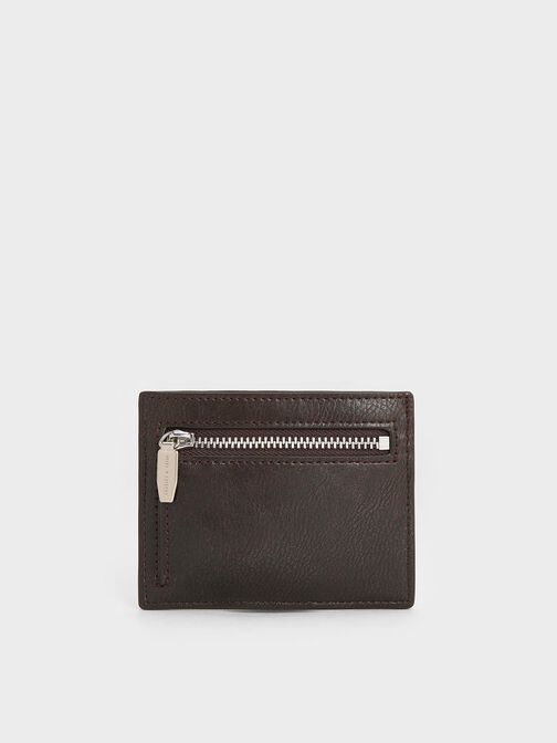 Carli Multi-Slot Card Holder, Dark Brown, hi-res