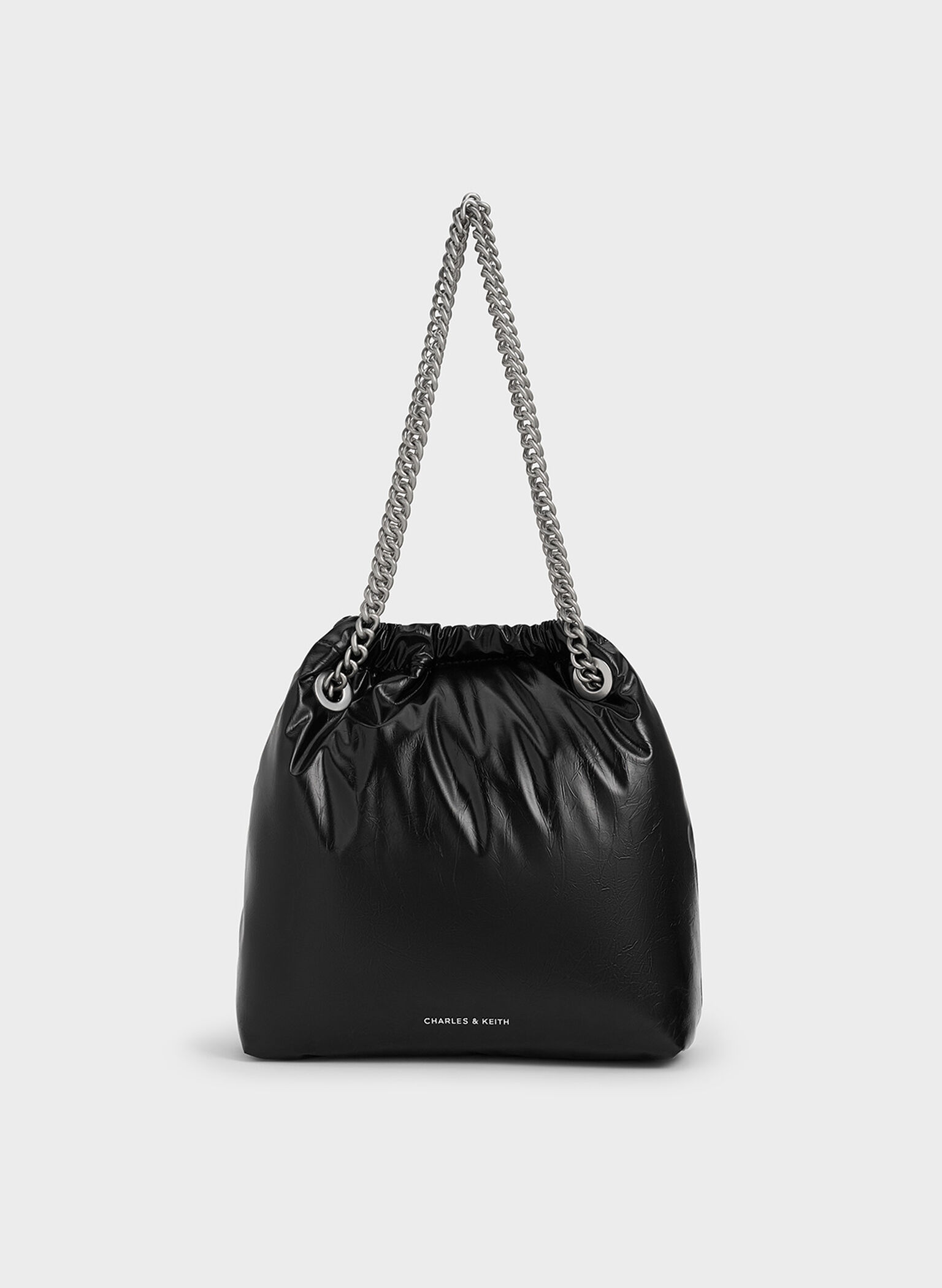 Caia Chain-Handle Tote Bag, Noir, hi-res