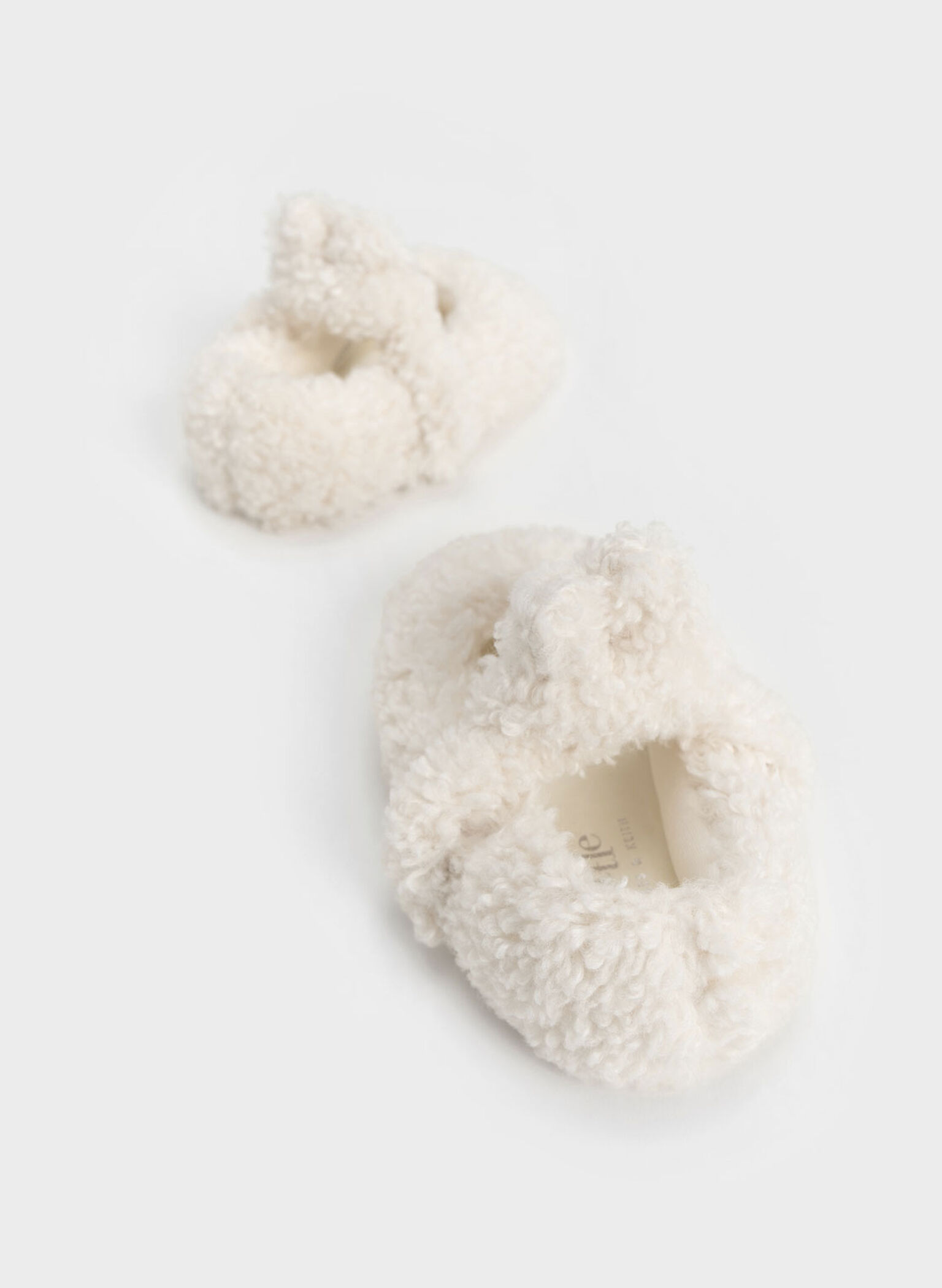 Girls' Furry Bunny Mary Janes, White, hi-res