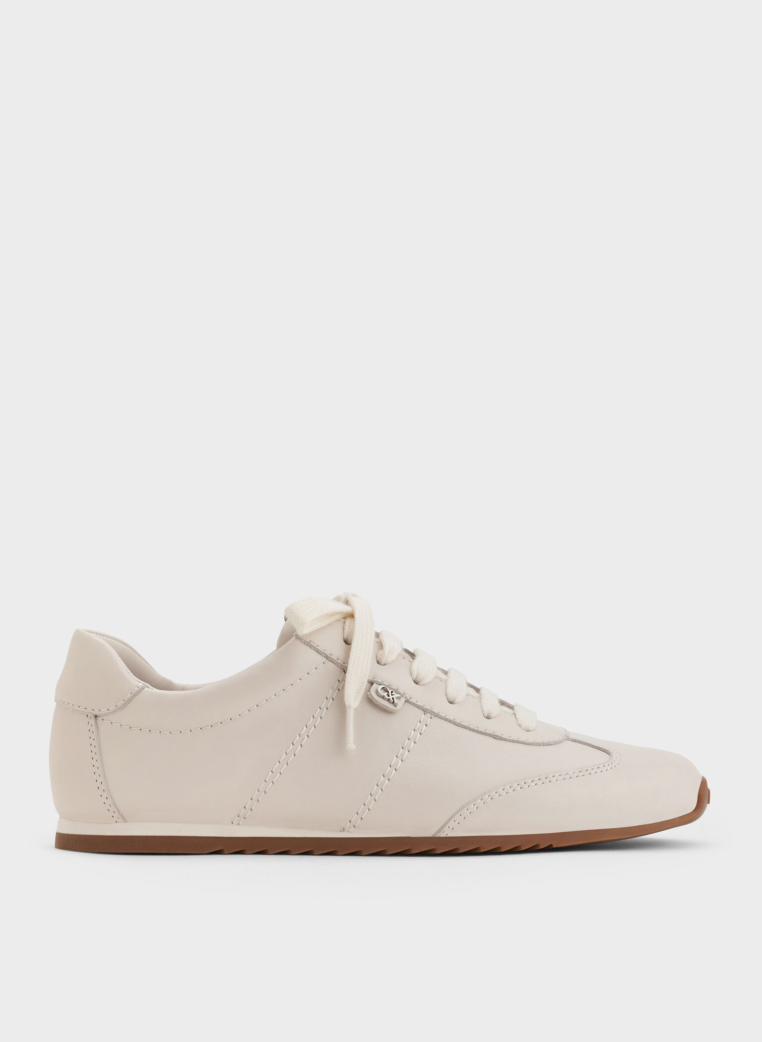 Jace Leather Sneakers, Chalk, hi-res