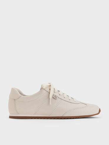 Jace Leather Sneakers, Chalk, hi-res
