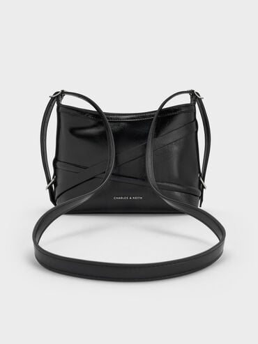 Bryna Buckled-Strap Crossbody Bag, Noir, hi-res