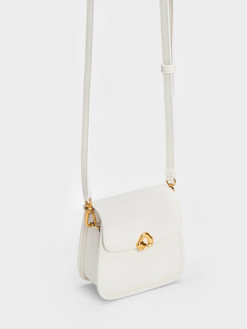 Moira Braided Handle Pouch, White, hi-res