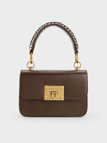 Raleigh Top Handle Bag, Dark Brown, hi-res
