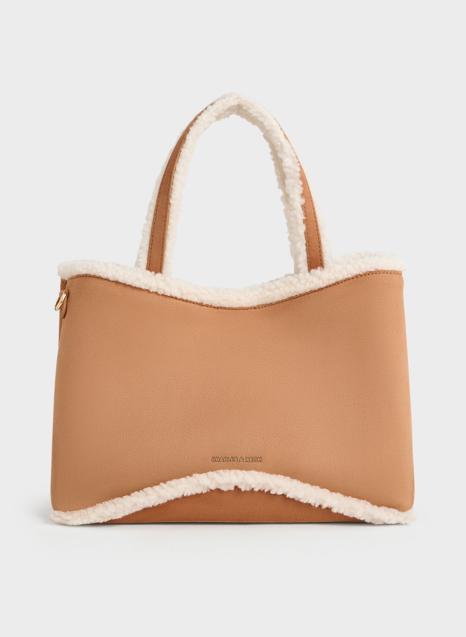 Sybill Faux Suede Fur-Trim Tote Bag, Multi, hi-res