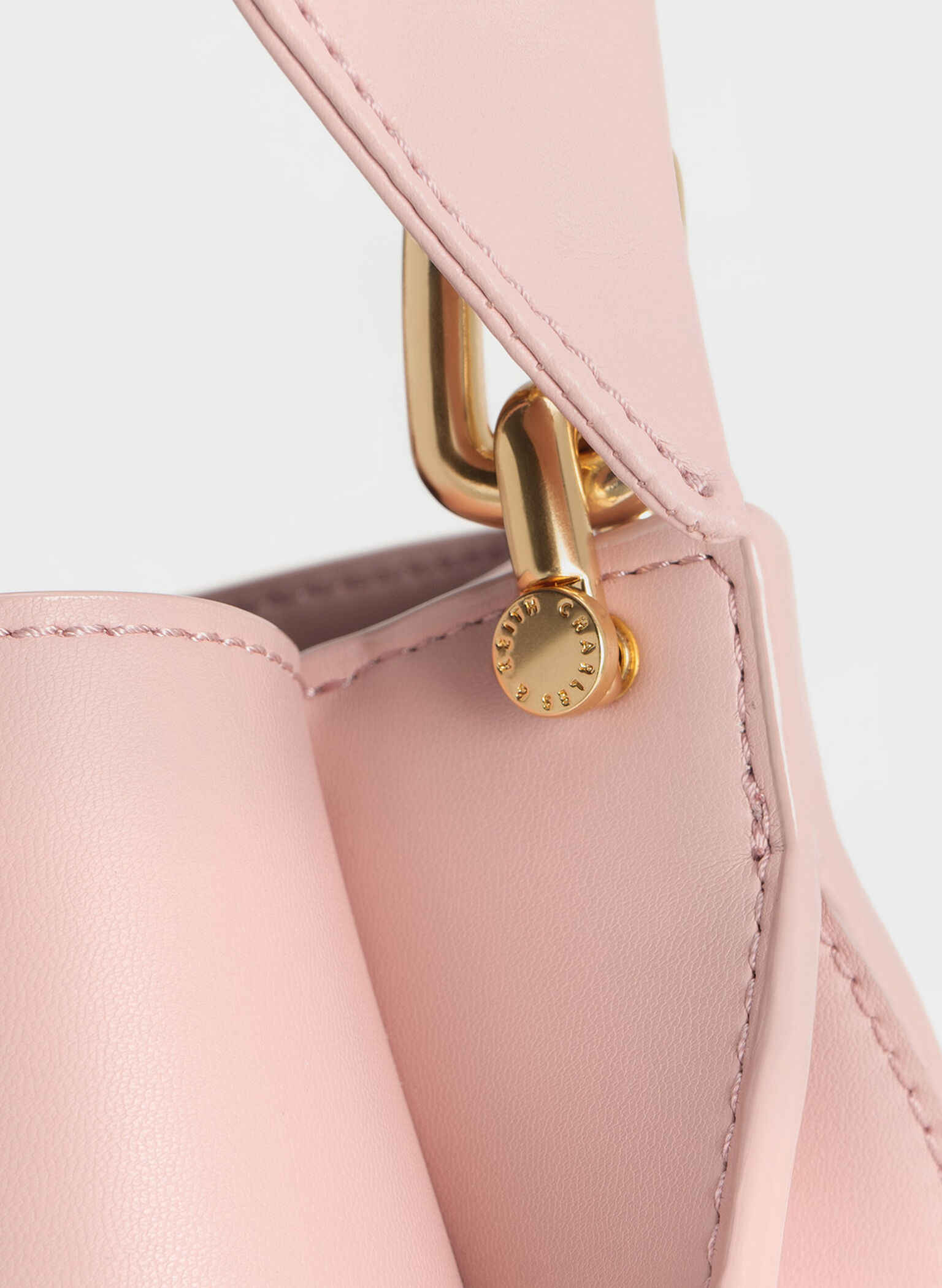 Cleona Braided Handle Shoulder Bag, Light Pink, hi-res