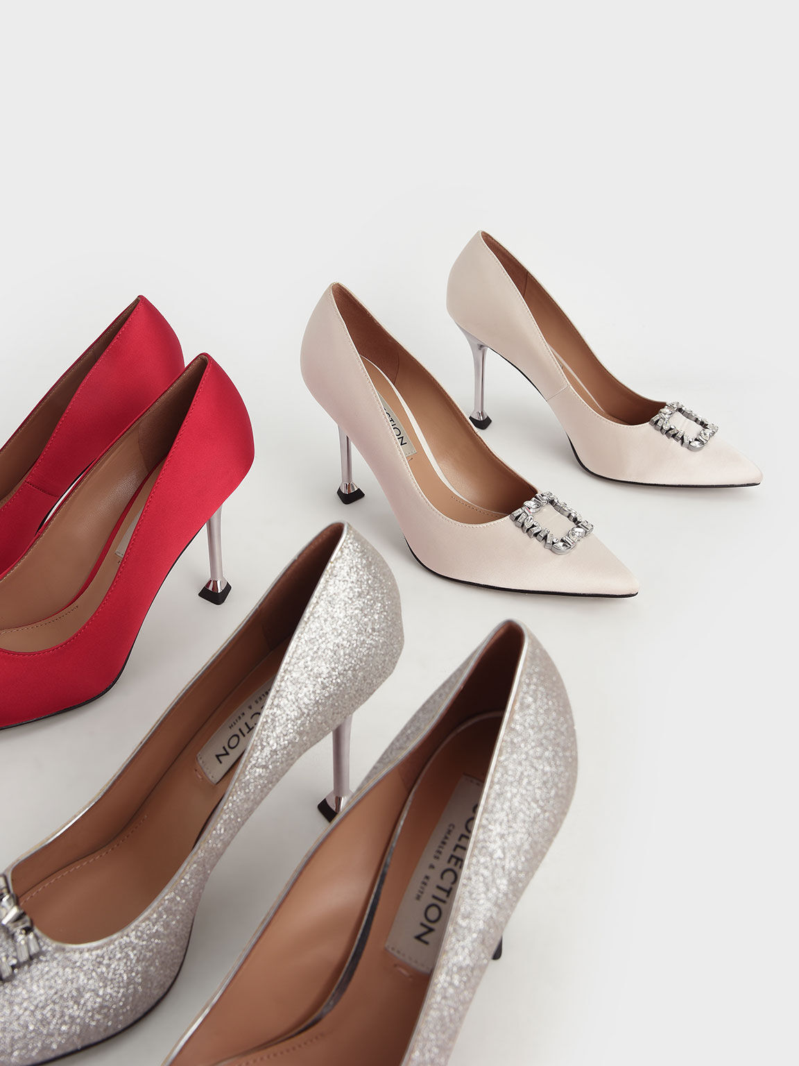 Embellished high hotsell heels uk