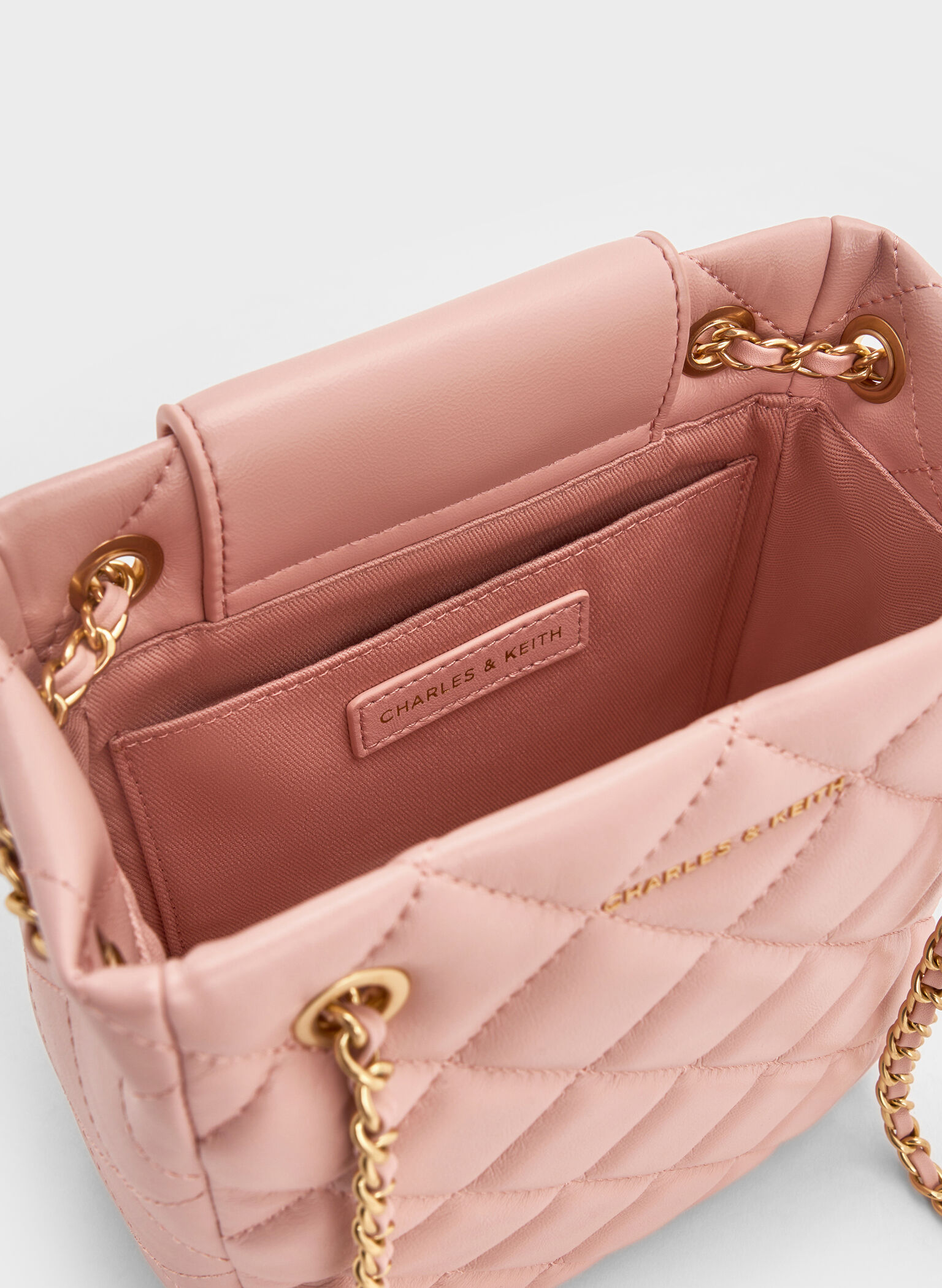Alva Quilted Braided-Strap Shoulder Bag, Light Pink, hi-res