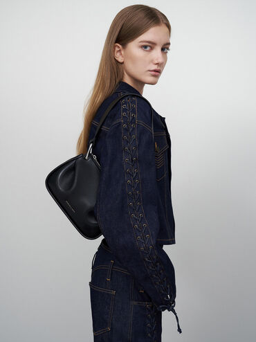 Lumen Padded Crossbody Bag, Noir, hi-res