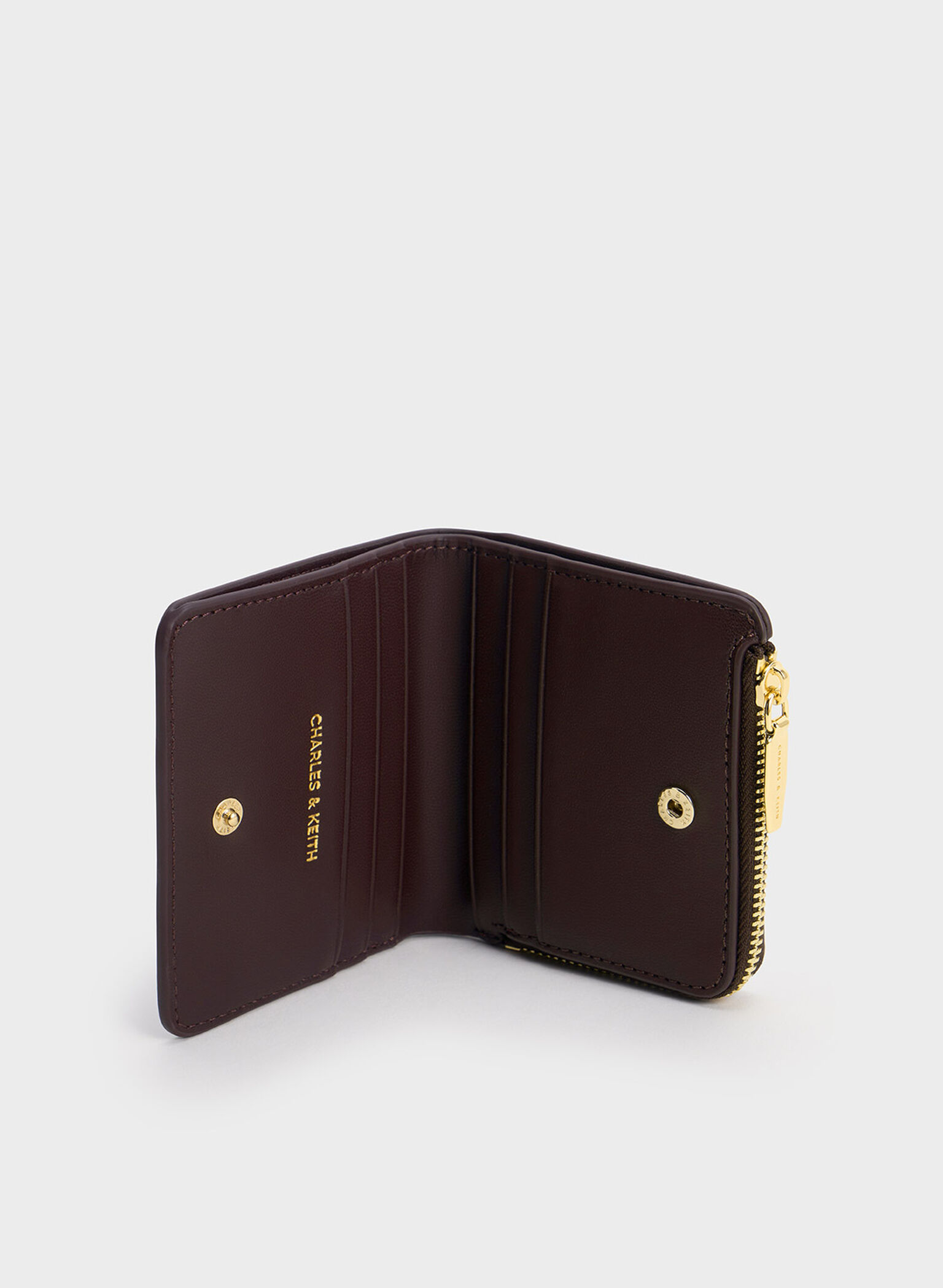 Keely Top Zip Small Wallet, Plum, hi-res
