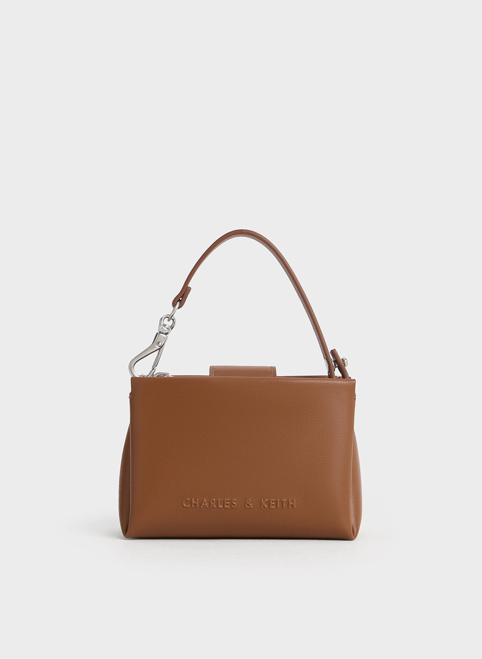 Bosie Top Handle Pouch, Brown, hi-res