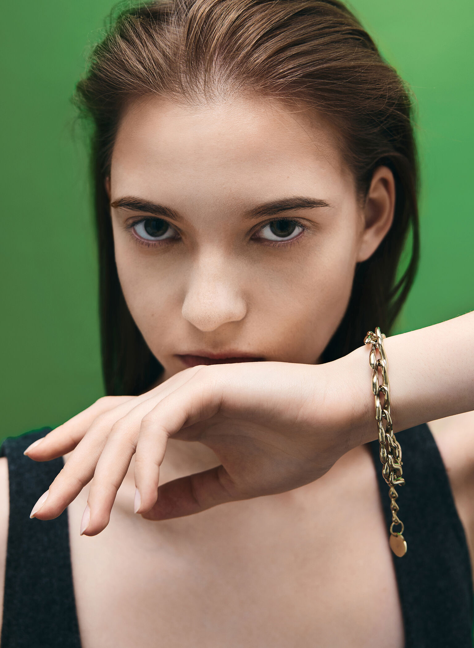Kris Chain-Link Bracelet, Gold, hi-res