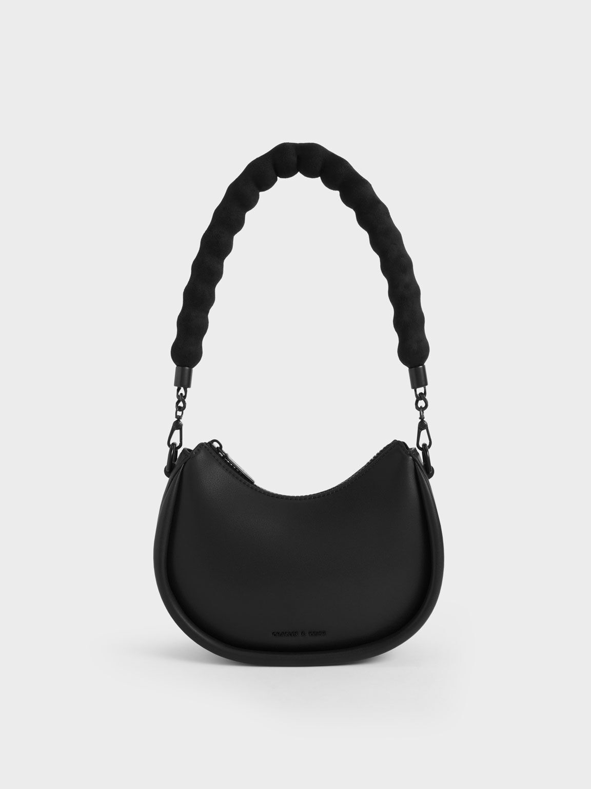 Charles and keith online black shoulder bag