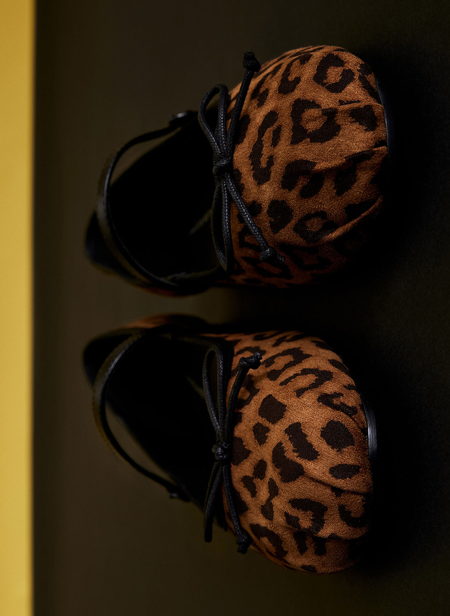 Emiko Leopard-Print Bow Mary Jane Flats, Animal Print Brown, hi-res
