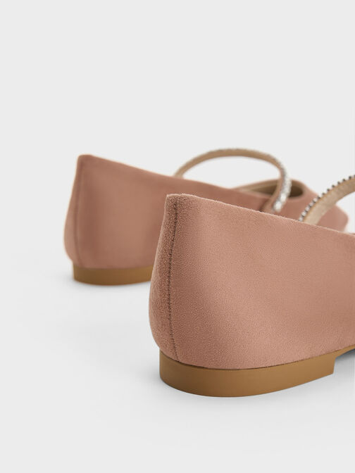 Ambrosia Gem-Embellished Flats, Nude, hi-res