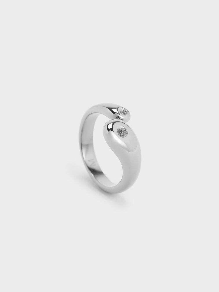 Eimear Sculptural Ring, Silver, hi-res
