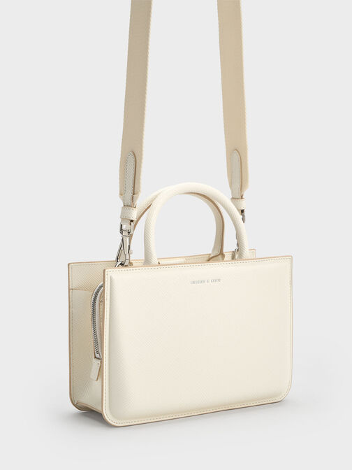 Kay Tote Bag, Cream, hi-res