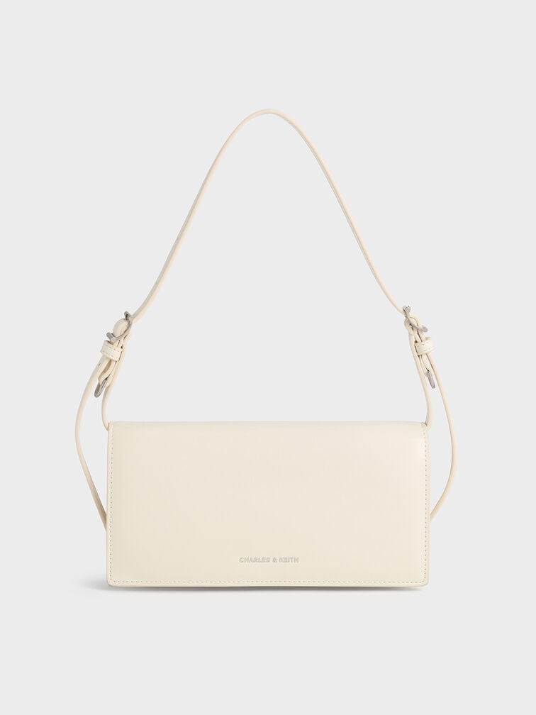 Sloane Long Wallet, Cream, hi-res