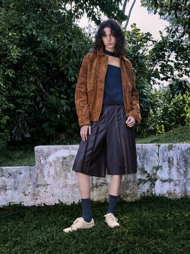 Jace Leather Sneakers, Chalk, hi-res