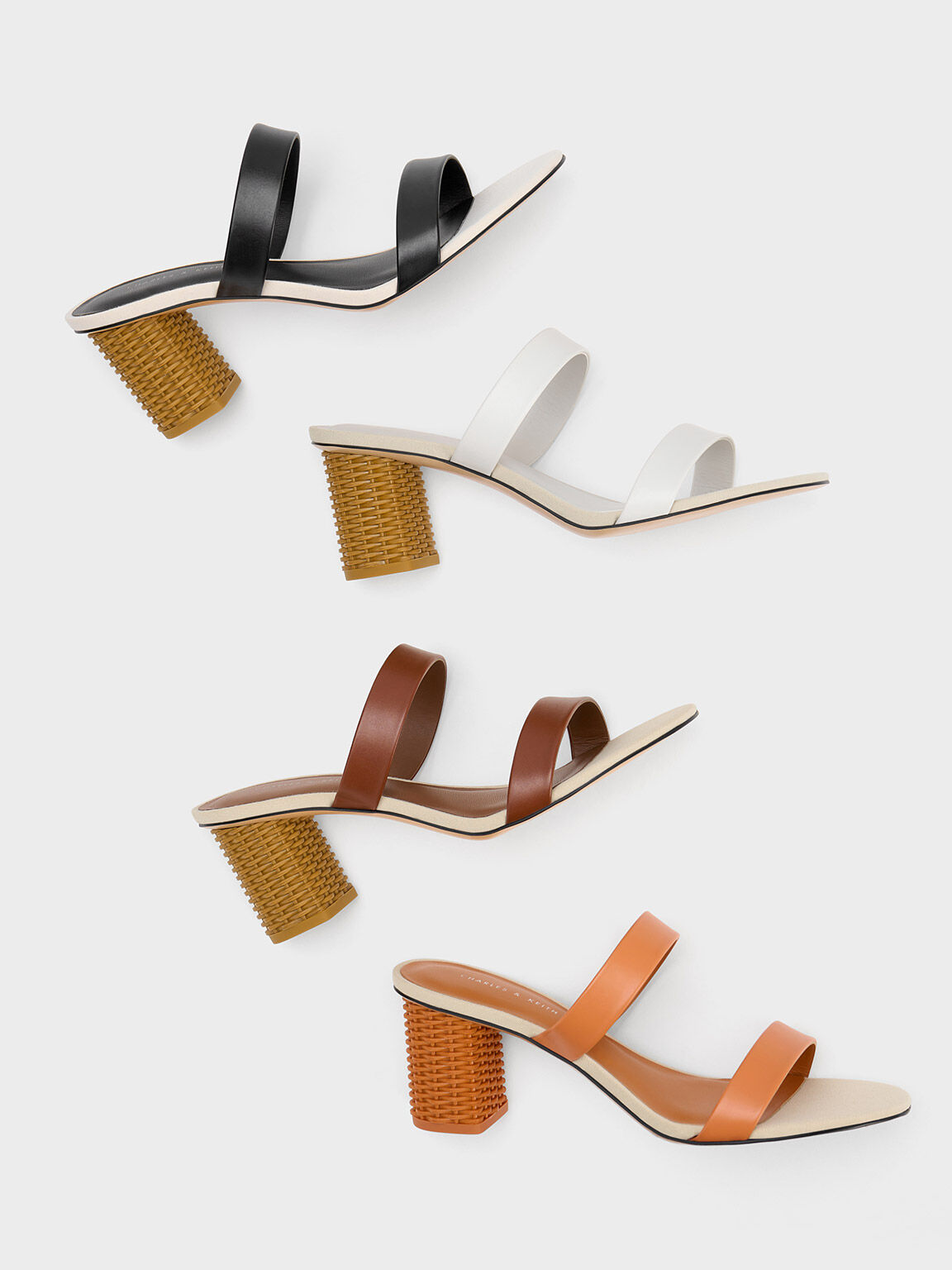 Ladies white block cheap heel sandals uk