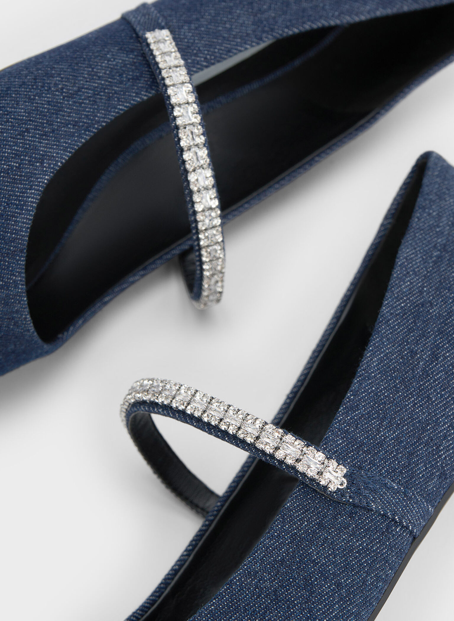 Ambrosia Gem-Embellished Flats, Blue, hi-res