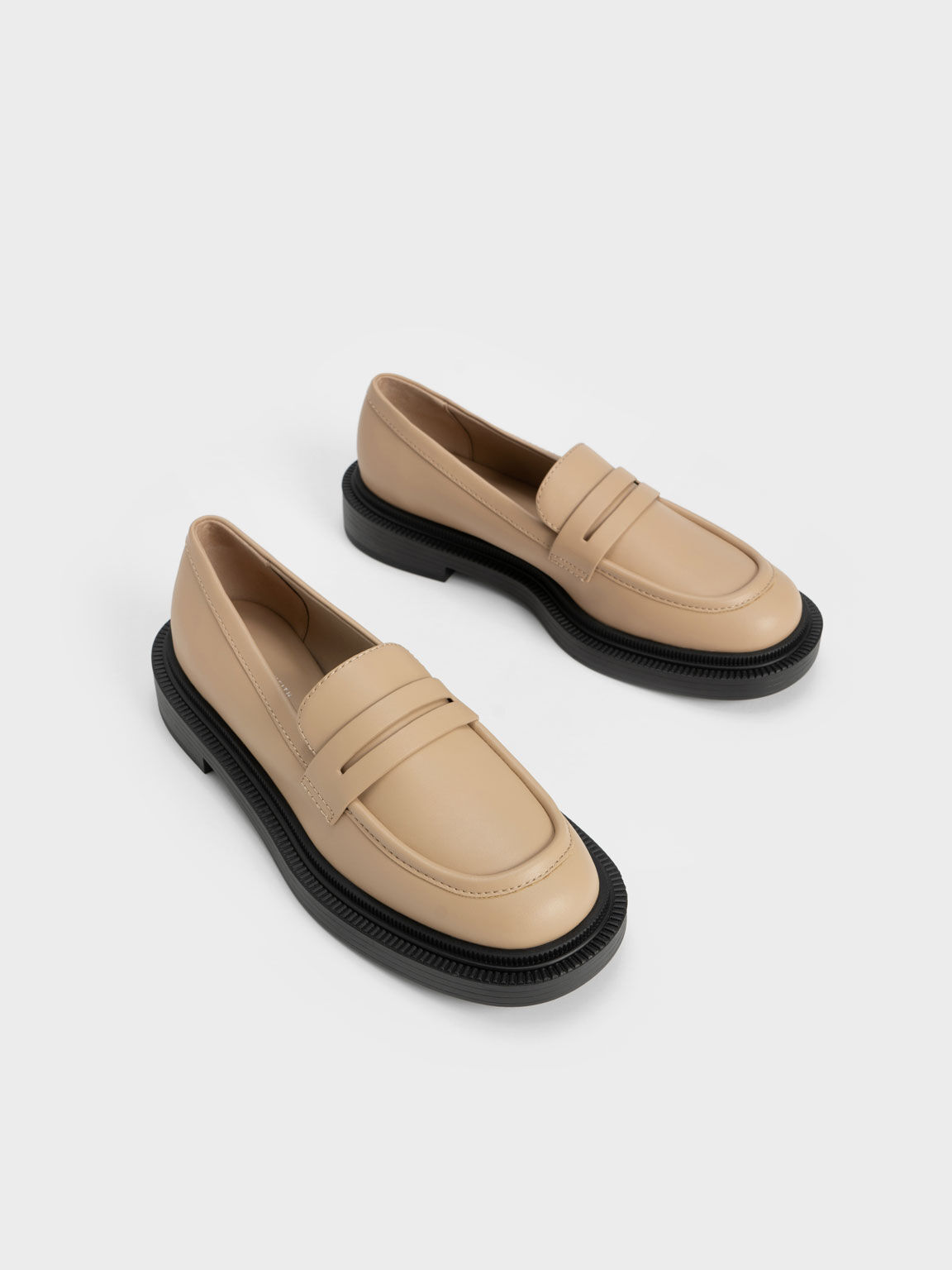 Nude colour loafers cheap