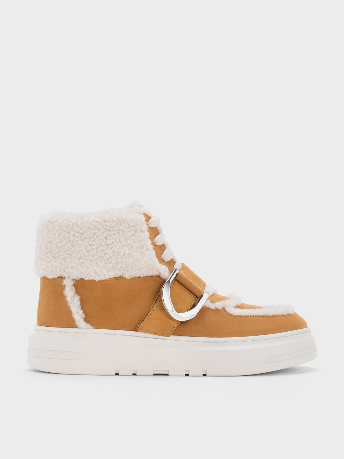 High top hotsell sneakers with fur