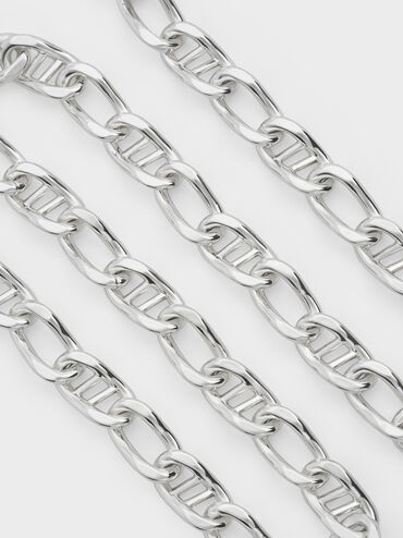 Nyra Mixed-Link Chain Necklace, Silver, hi-res