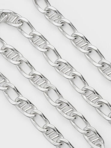 Nyra Mixed-Link Chain Necklace, Silver, hi-res