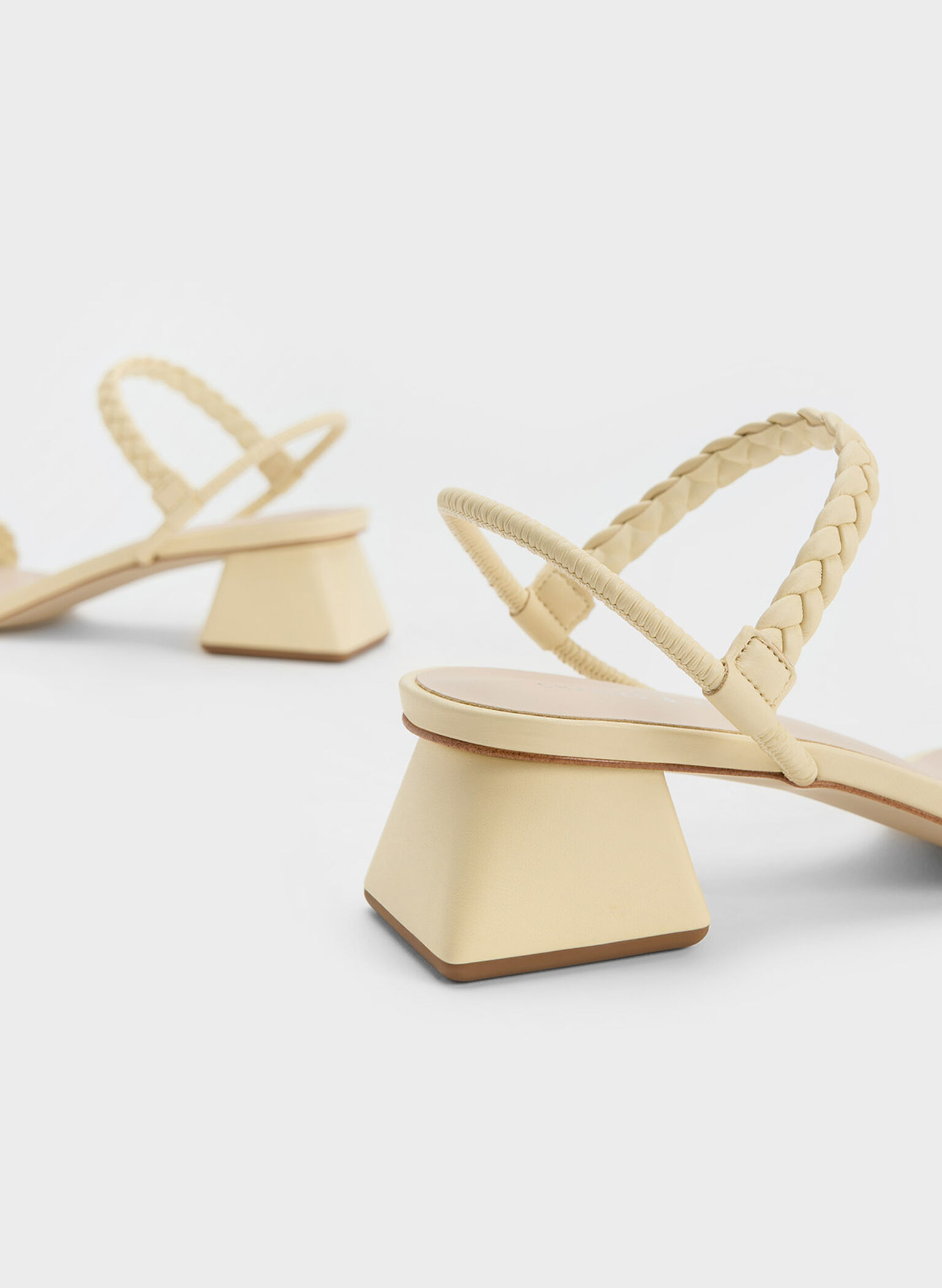 Braided Back Strap Sandals, Butter, hi-res