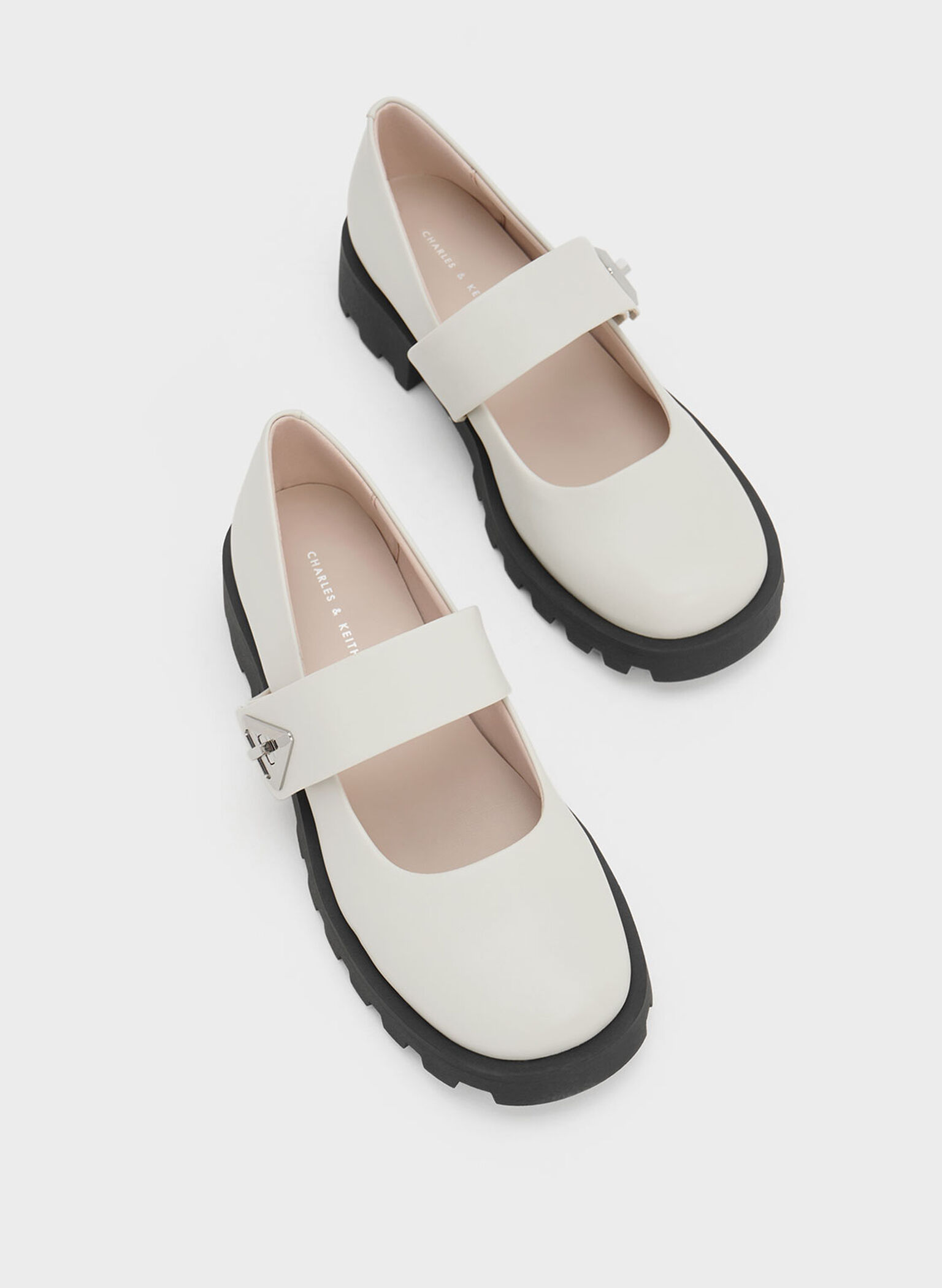 Trice Metallic Accent Mary Janes, Chalk, hi-res