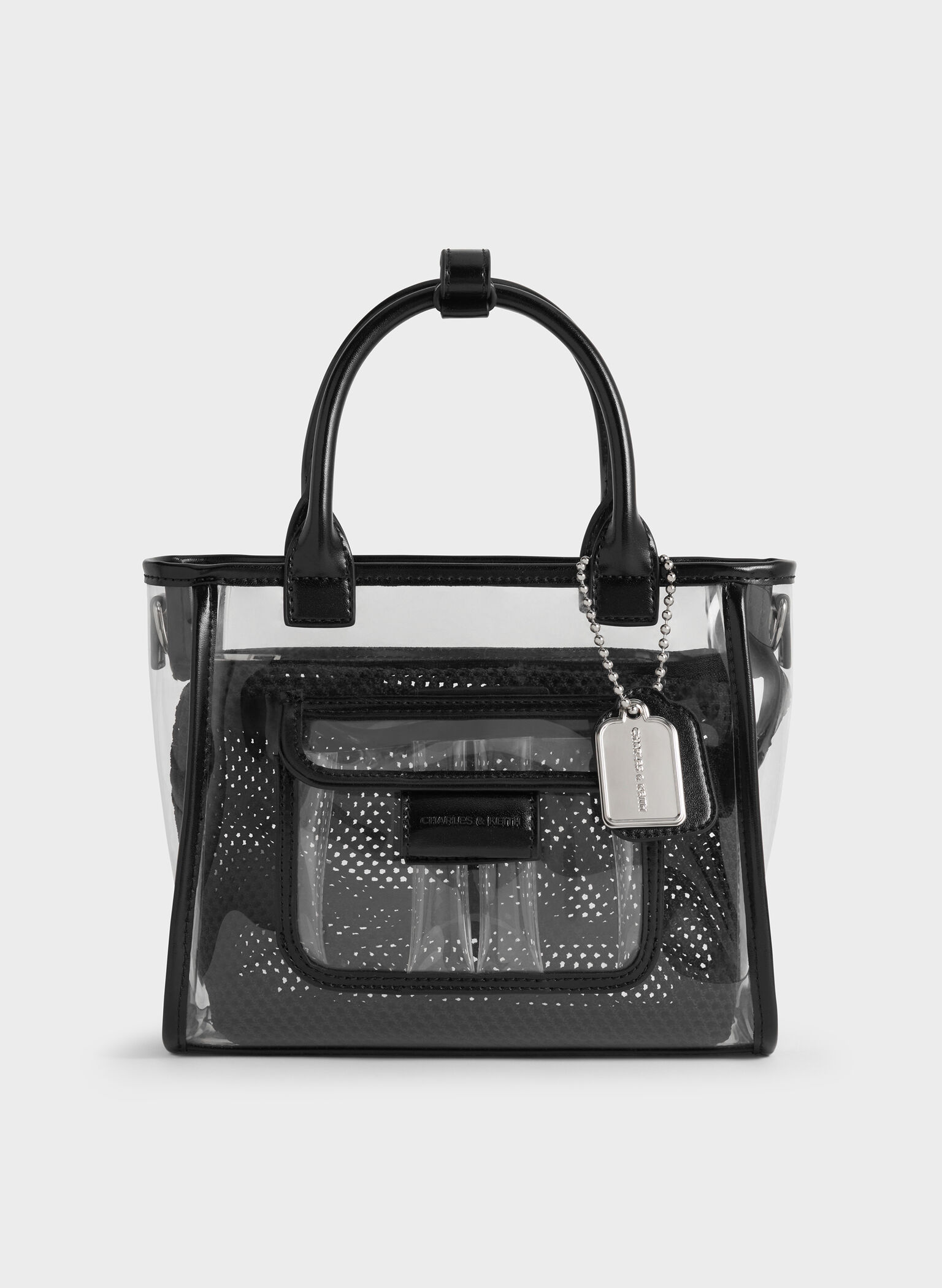 Noah See-Through Mesh Tote Bag, Clear, hi-res