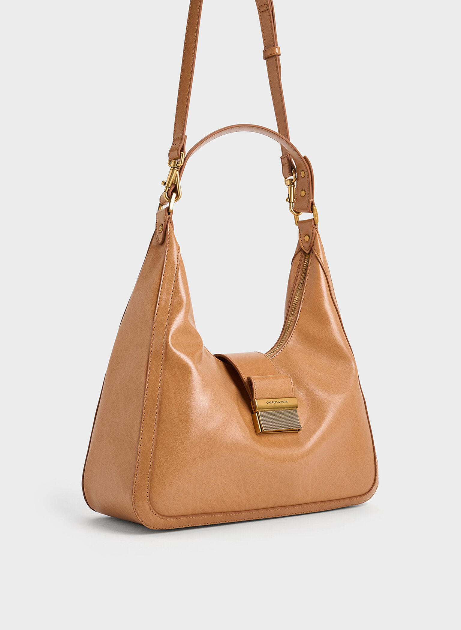Charlot Hobo Bag, Toffee, hi-res