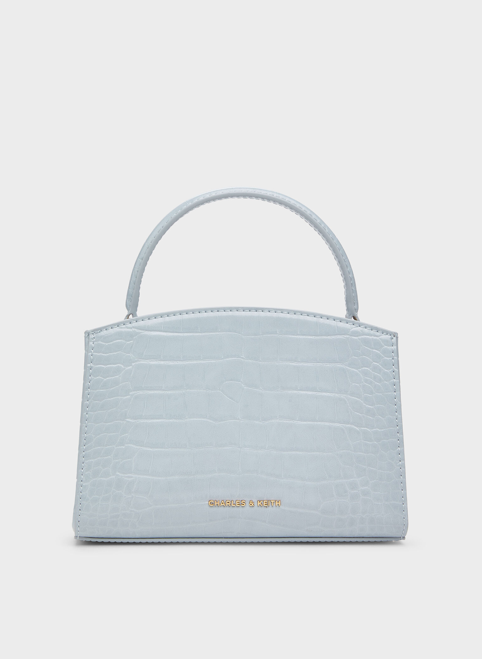 Aubrielle Croc-Effect Top Handle Bag, Sea Salt Blue, hi-res