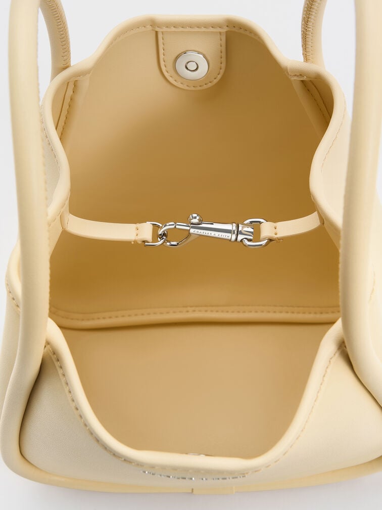 Mini Lyla Tubular Tote Bag, Butter Yellow, hi-res