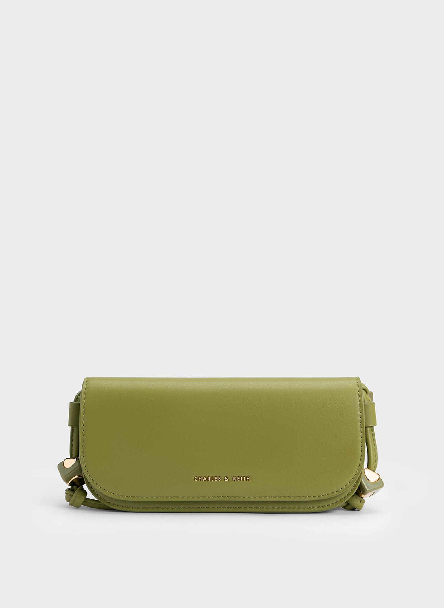 Cube Knotted Elongated Crossbody Bag, Pistachio, hi-res