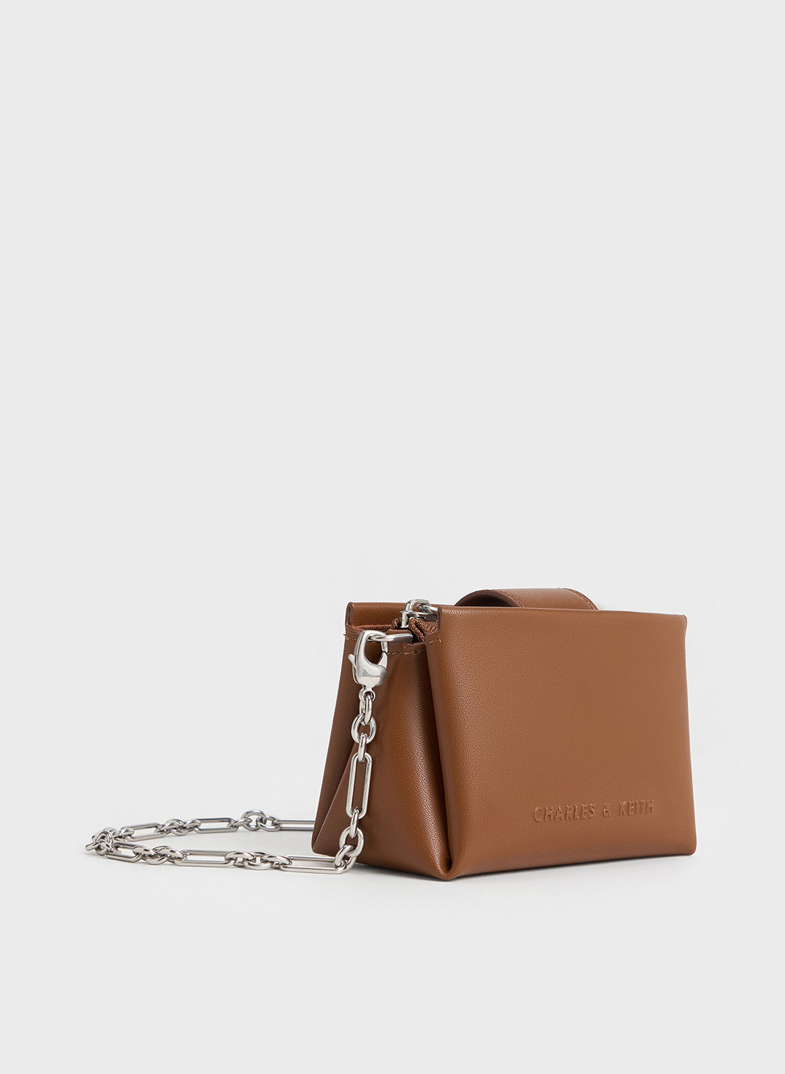 Bosie Top Handle Pouch, Brown, hi-res