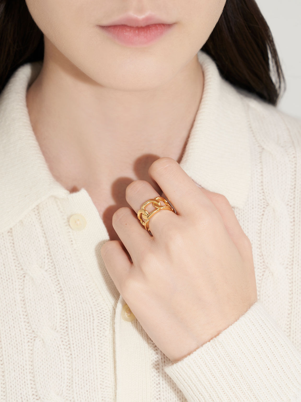 Cartier chain link ring online
