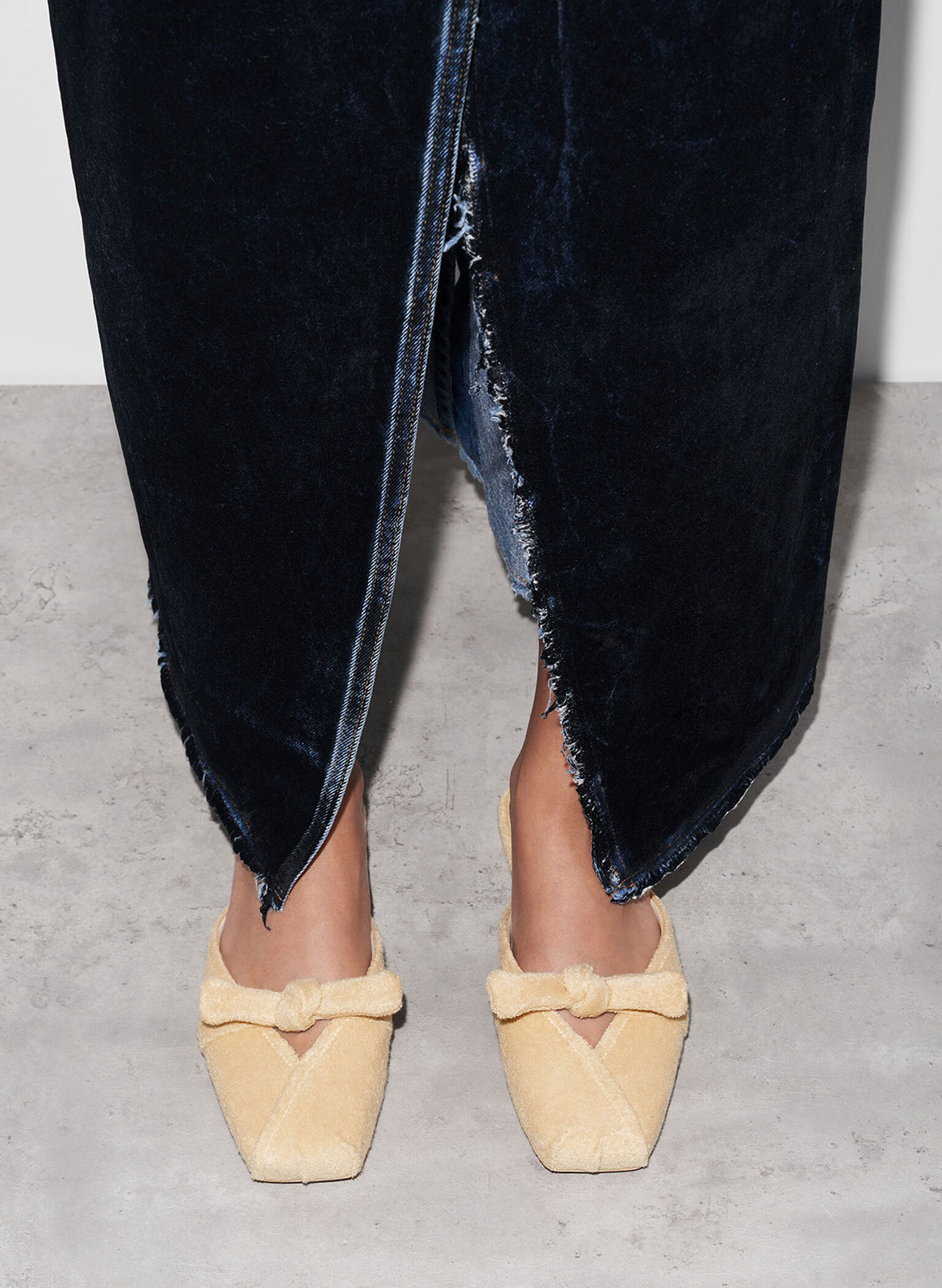 Loey Textured Knotted Mules, Beige, hi-res