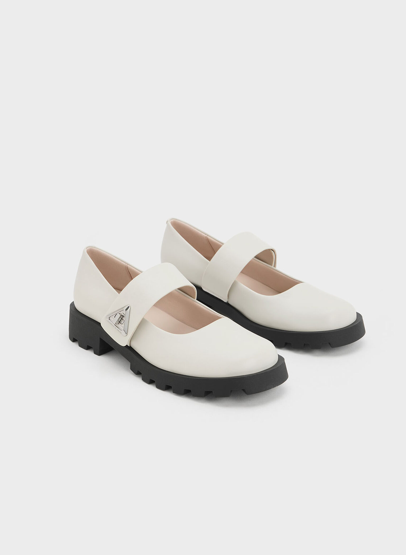 Trice Metallic Accent Mary Janes, Chalk, hi-res