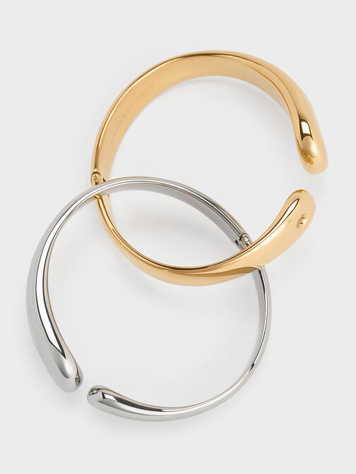 Eimear Cuff Bangle, Silver, hi-res