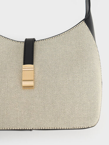 Wisteria Canvas Belted Shoulder Bag, Multi, hi-res