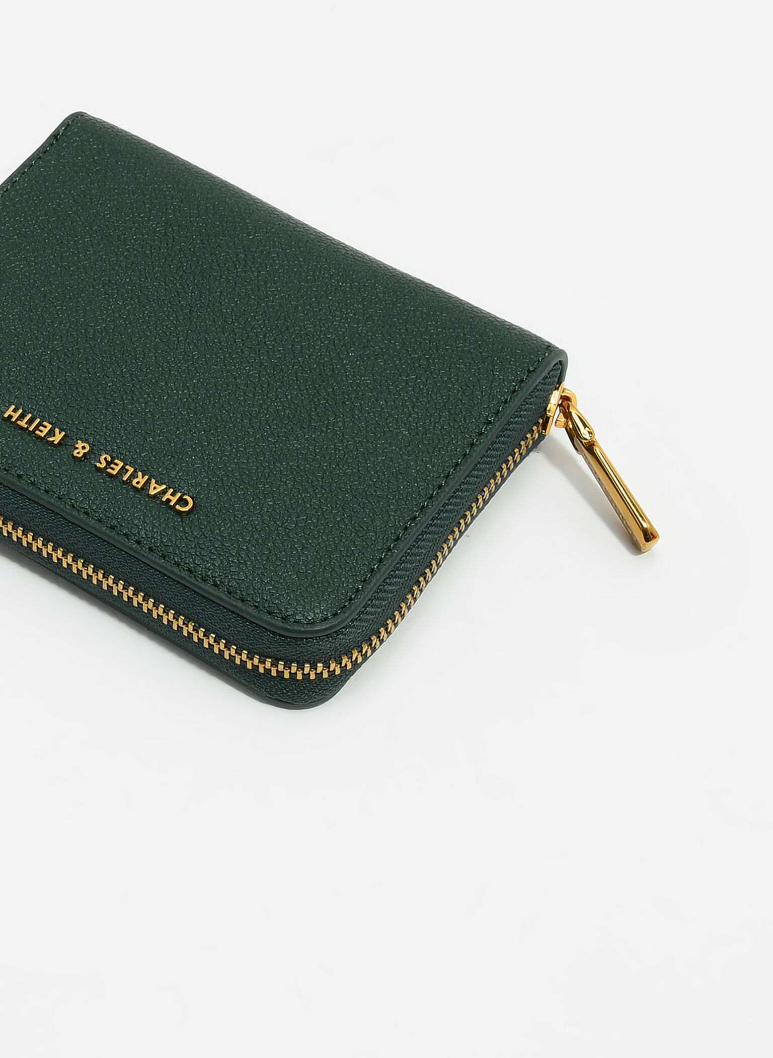 Dulcie Zip-Around Square Wallet, Green, hi-res